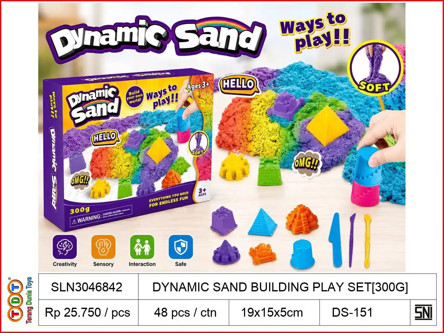 DYNAMIC SAND BUILDING PLAY SET[300G]