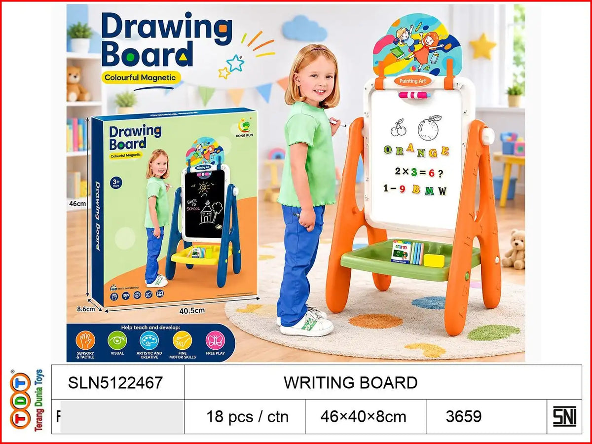 WRITING BOARD

TAGS : MAINAN EDUKATIF DRAWING BOARD PAPAN TULIS ALFABET HURUF ANGKA MAGNET TEMPEL BELAJAR BACA HITUNG EDUKASI SPIDOL STIKER