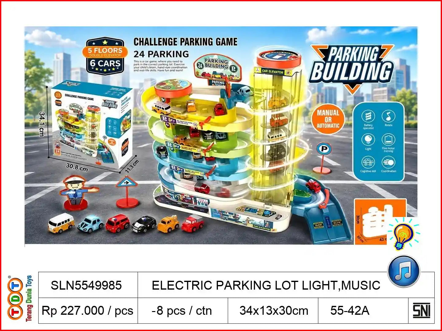 ELECTRIC PARKING LOT WITH LIGHT,MUSIC