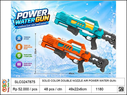SOLID COLOR DOUBLE NOZZLE AIR POWER WATER GUN