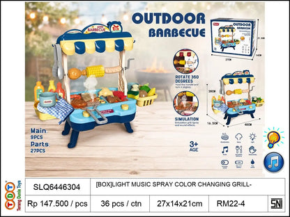 [BOX]LIGHT MUSIC SPRAY COLOR CHANGING GRILL