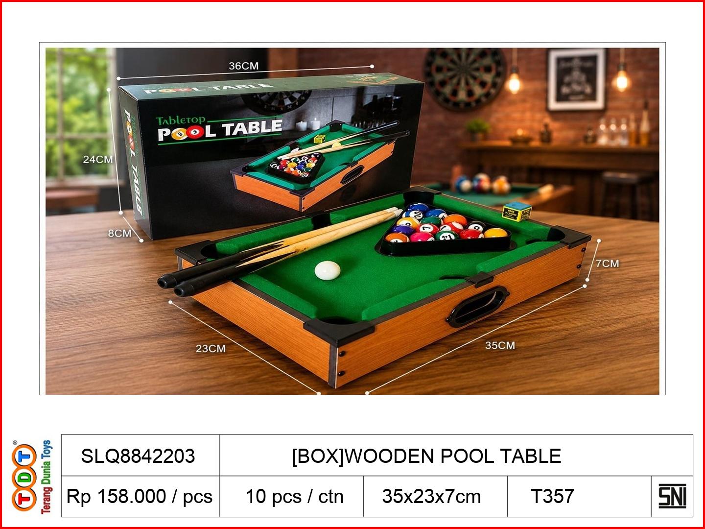 [BOX]WOODEN POOL TAB