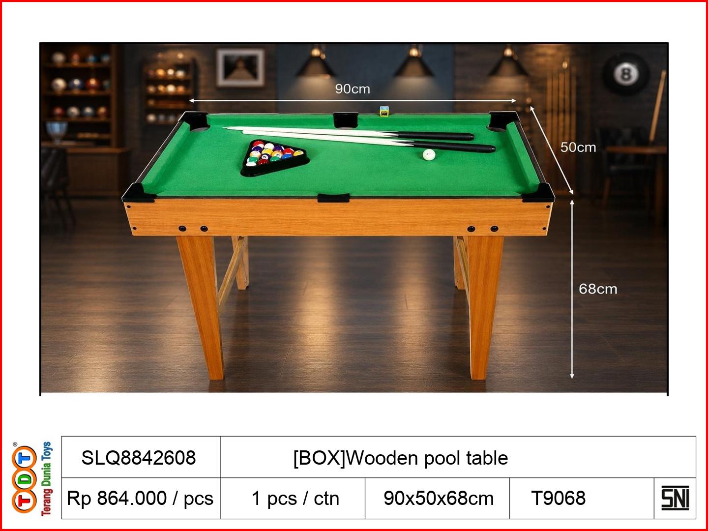 [BOX]WOODEN POOL TAB