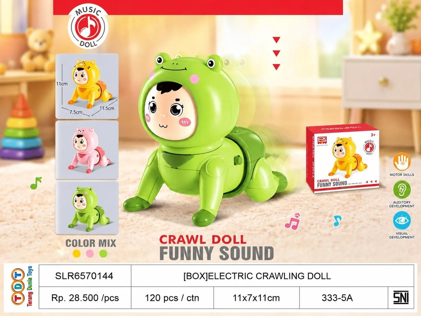 [BOX]ELECTRIC CRAWLING DOLL