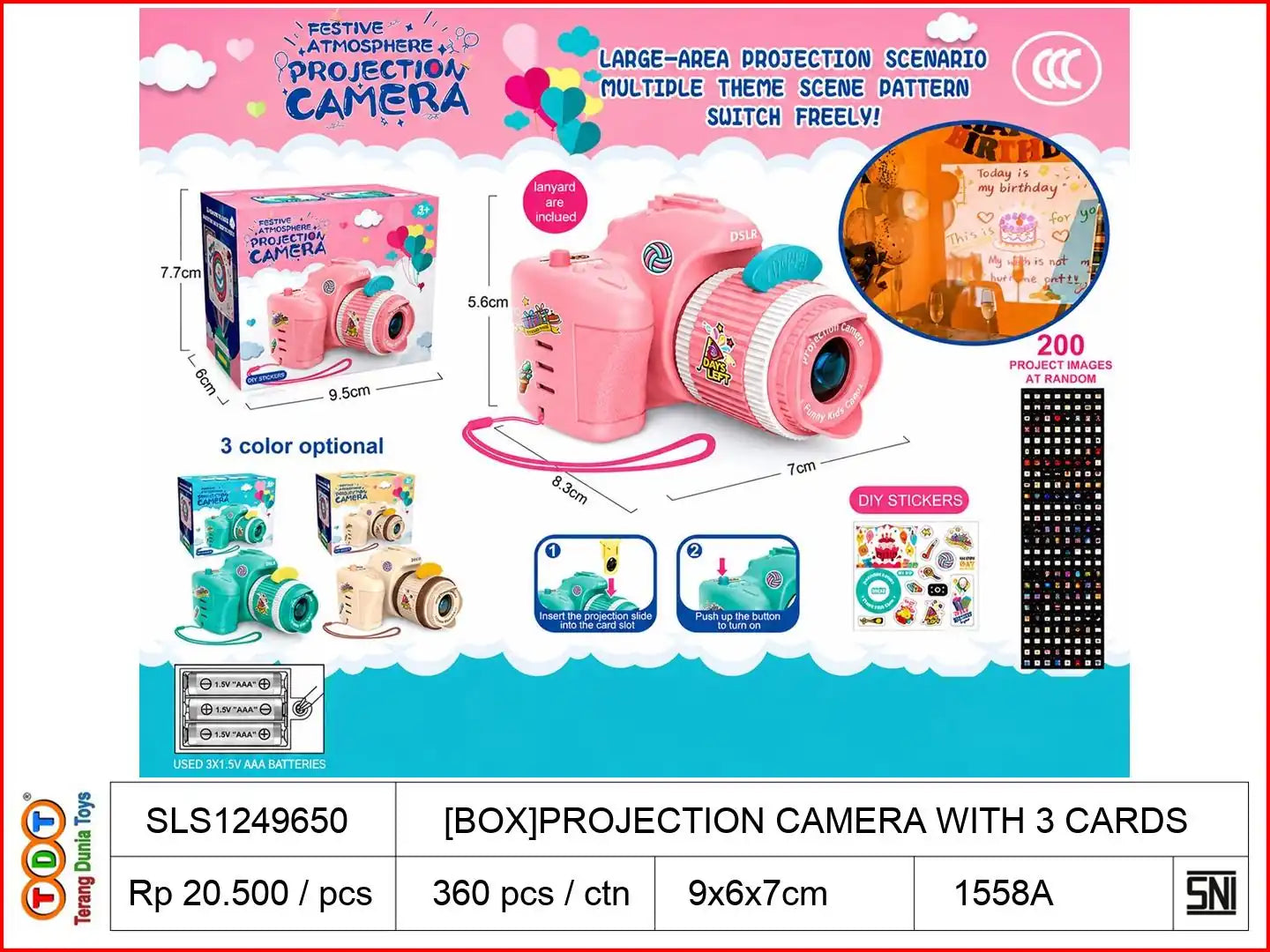 [BOX]PROJECTION CAMERA WITH 3 CARDS