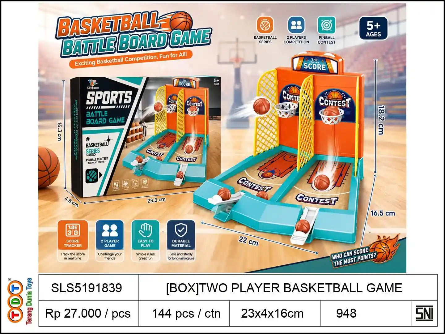 [BOX]TWO PLAYER BASKETBALL GAME