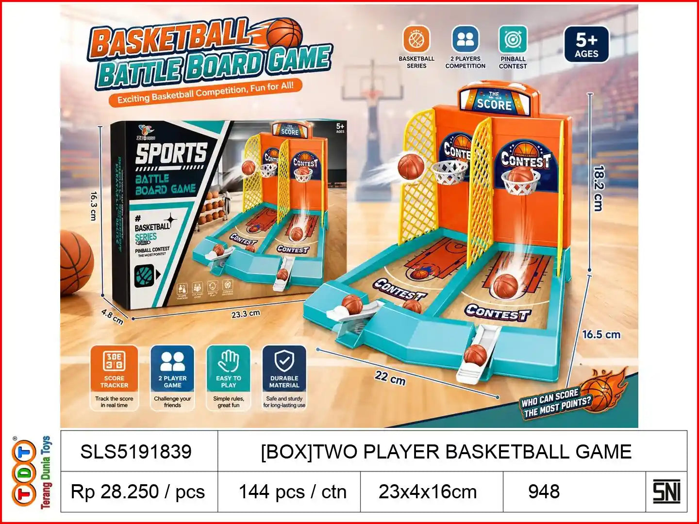 [BOX]TWO PLAYER BASKETBALL GAME