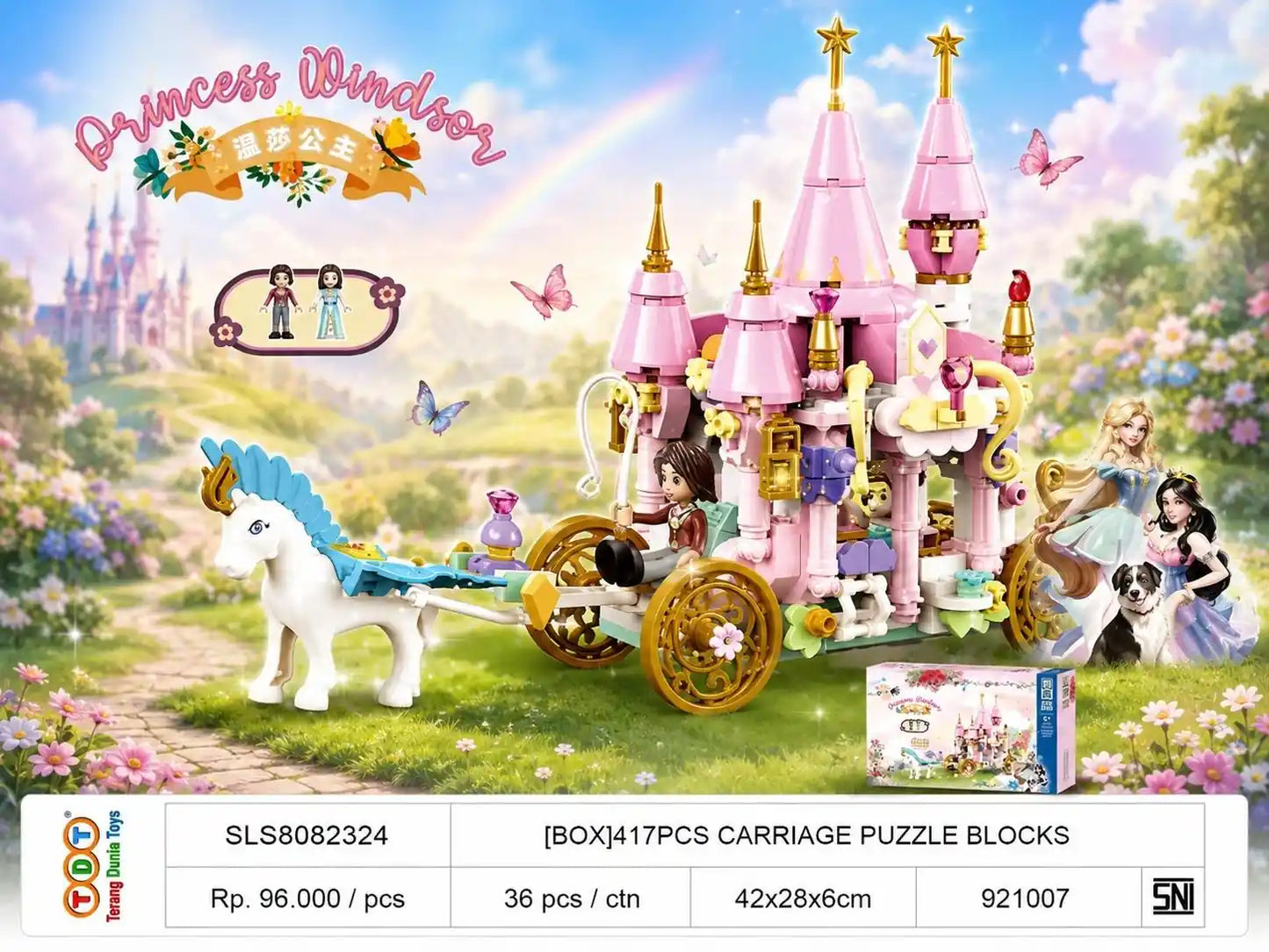 [BOX]417PCS CARRIAGE PUZZLE BLOCKS