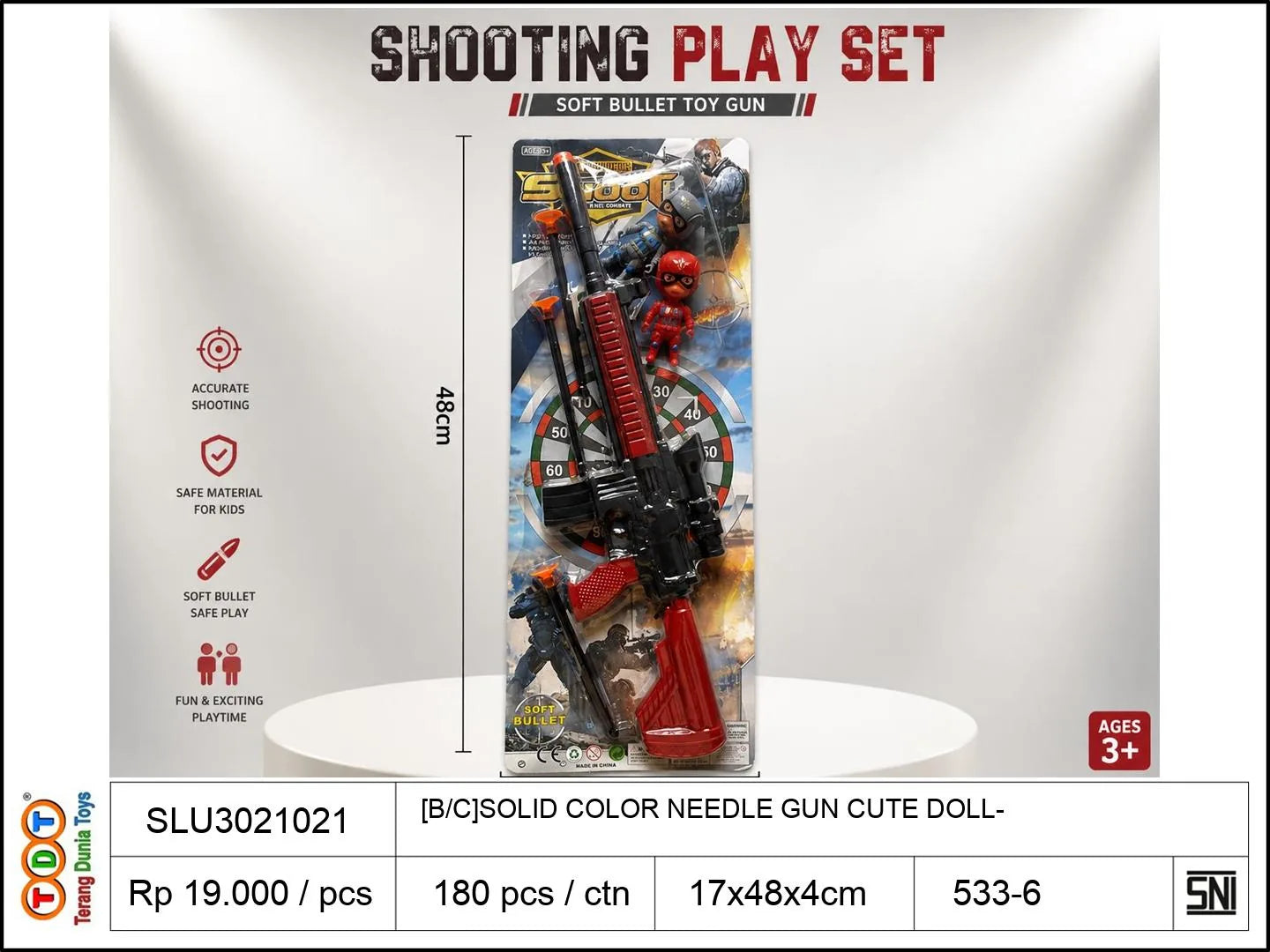 [B/C]SOLID COLOR NEEDLE GUN WITH CUTE DOLL