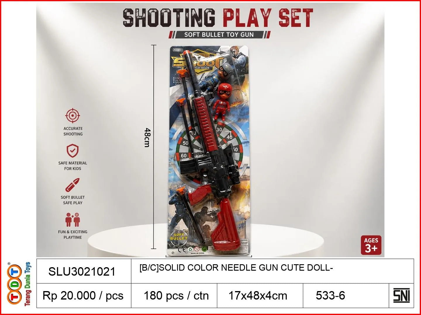 [B/C]SOLID COLOR NEEDLE GUN WITH CUTE DOLL
