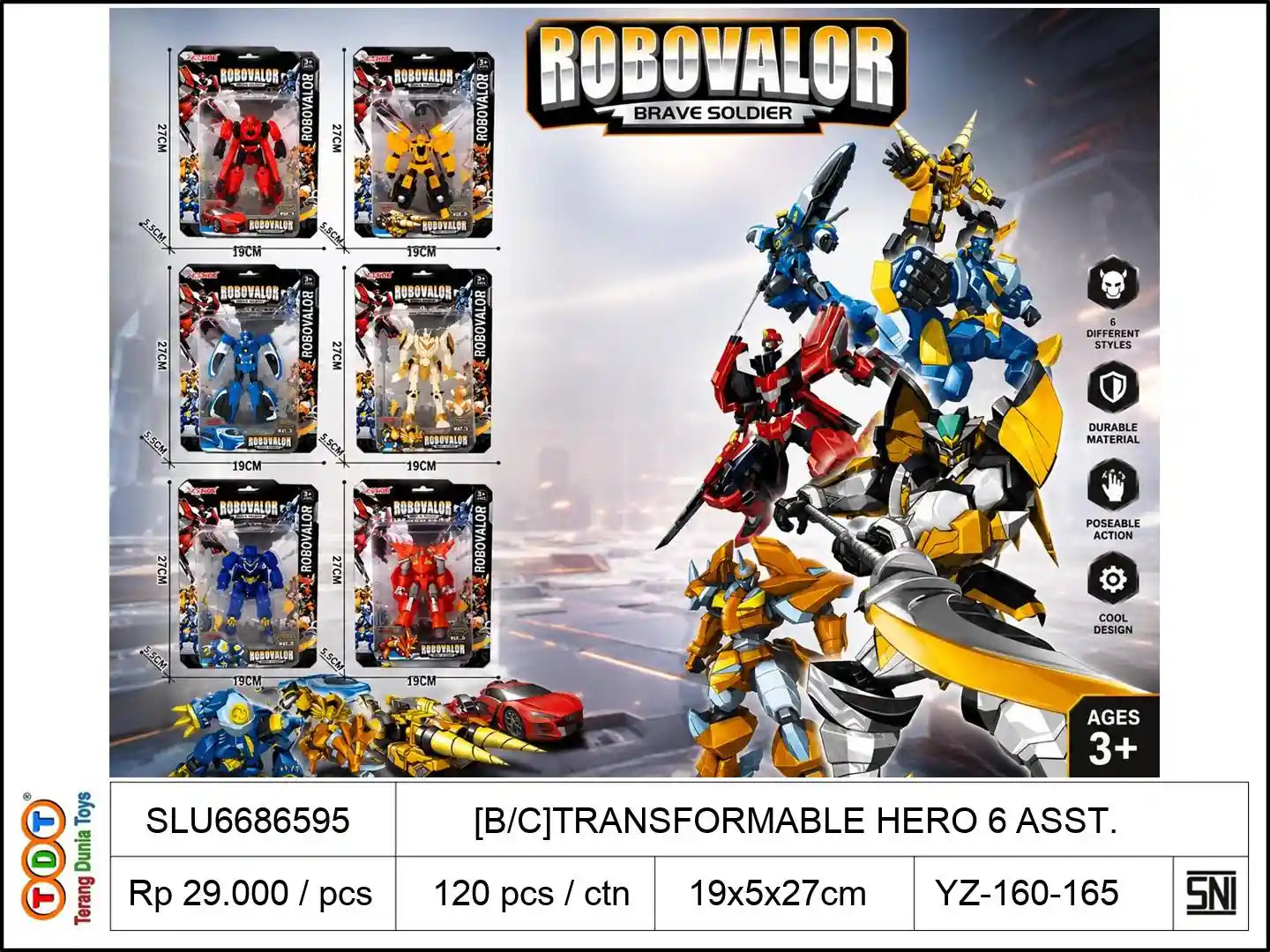 [B/C]TRANSFORMABLE HERO 6 ASST.