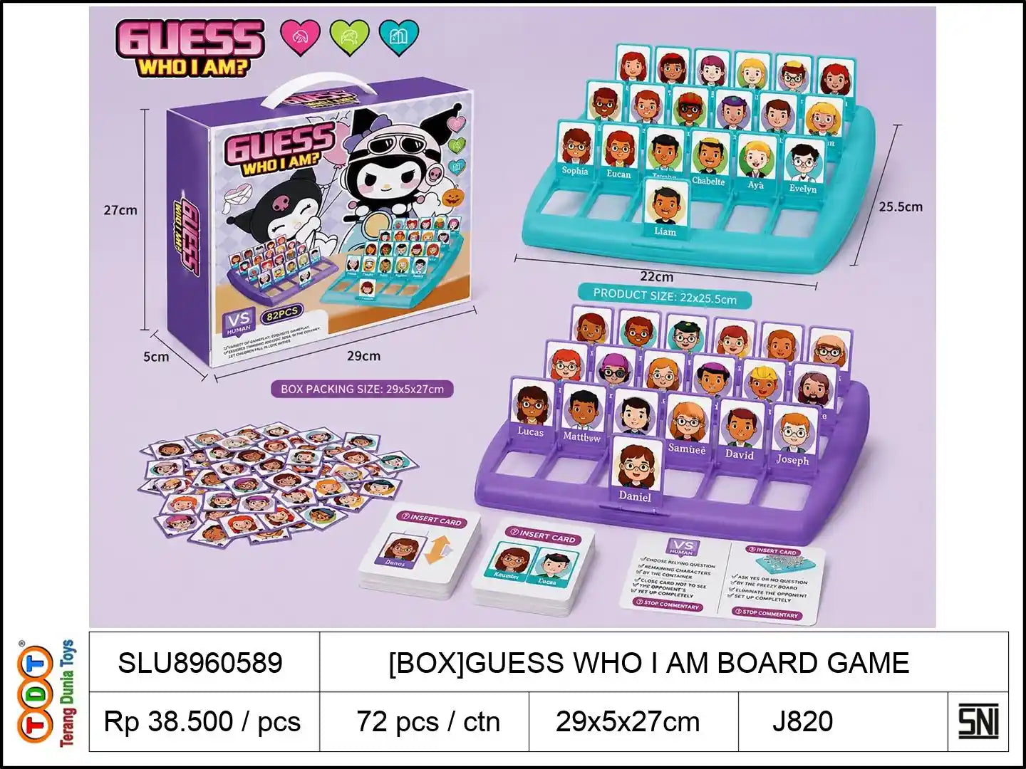 [BOX]GUESS WHO I AM BOARD GAME