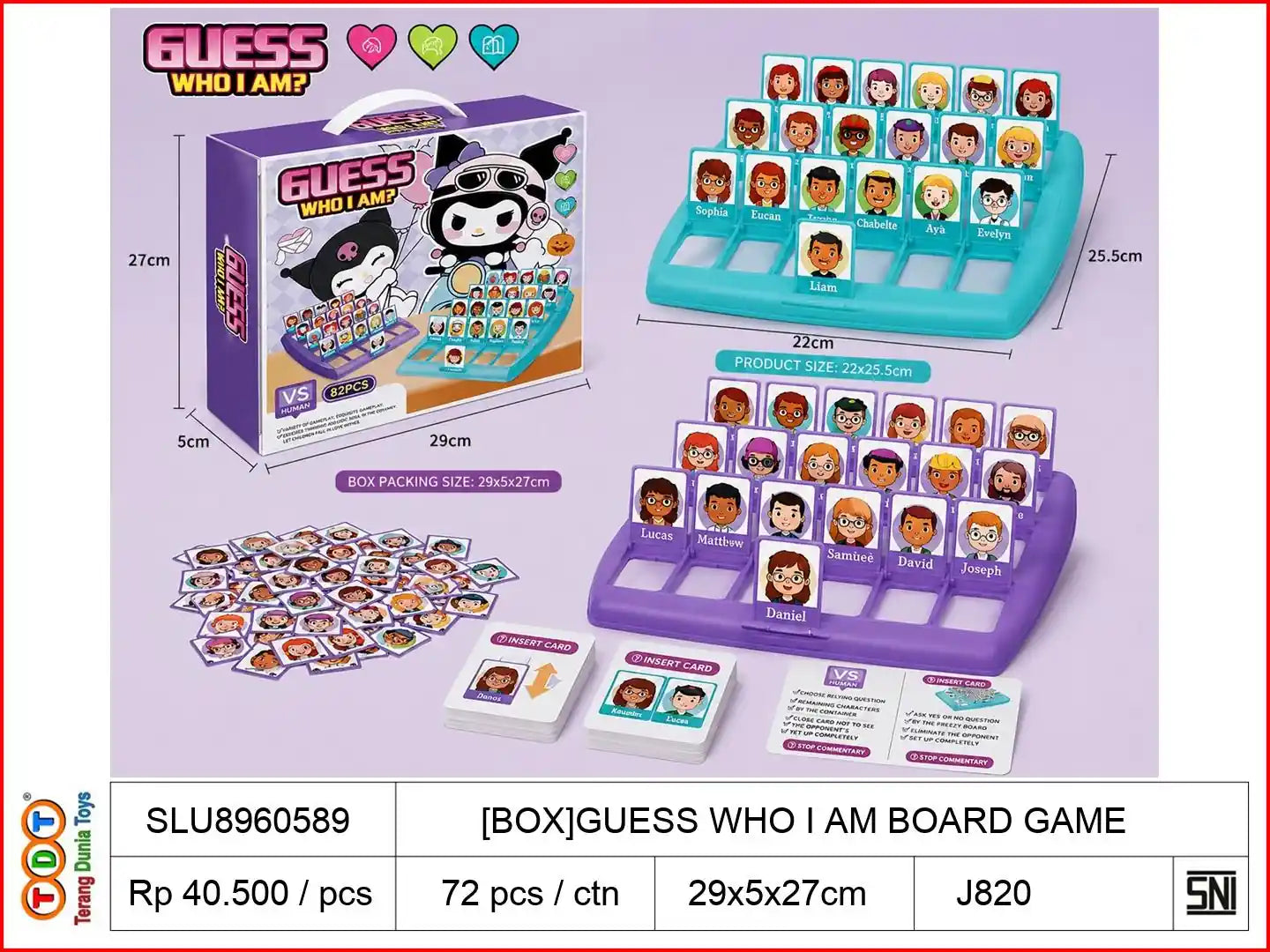 [BOX]GUESS WHO I AM BOARD GAME