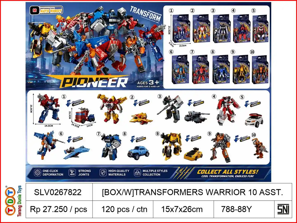 [BOX-W]TRANSFORMERS WARRIOR 10 ASST.