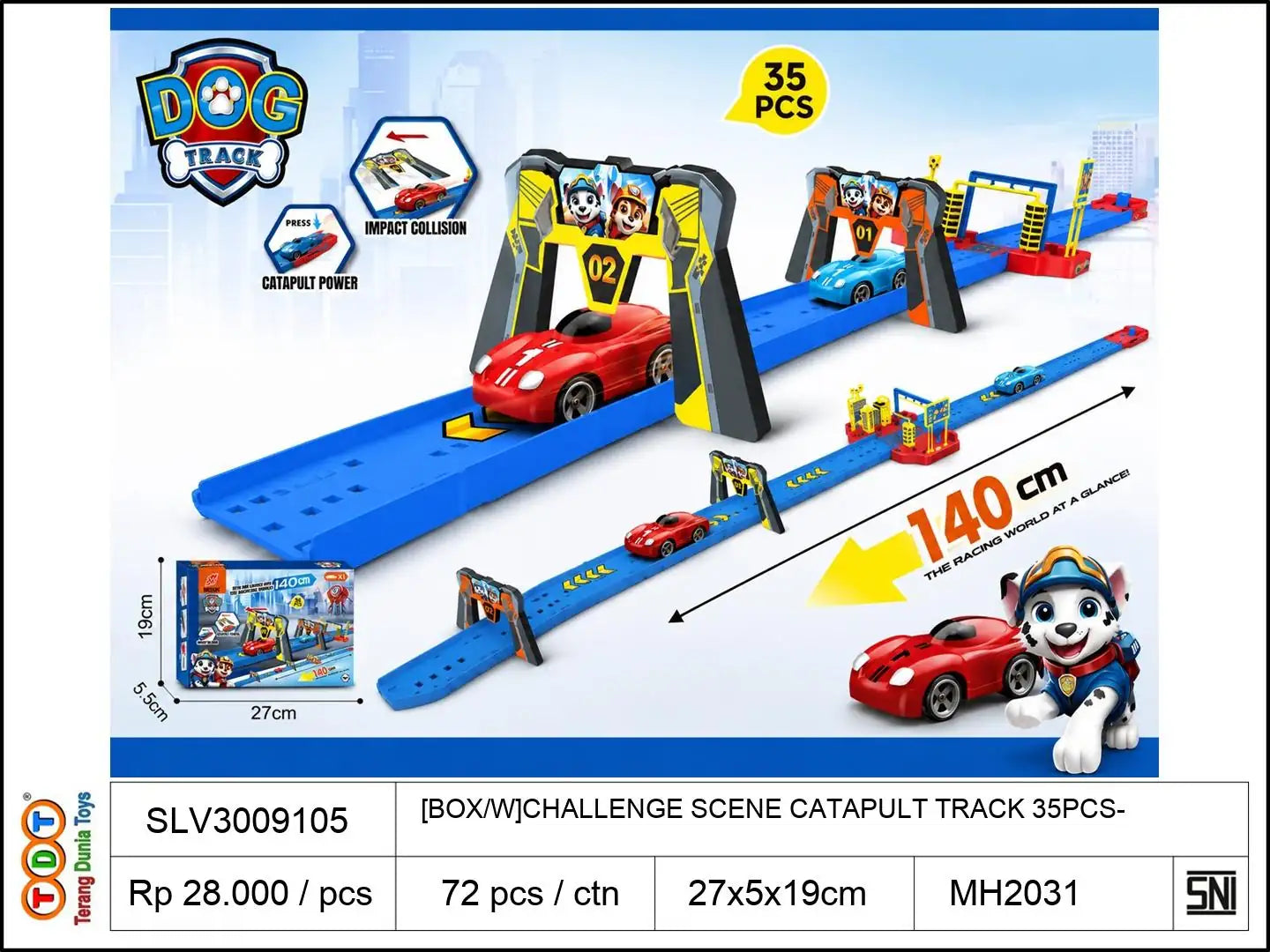 [BOX/W]CHALLENGE SCENE CATAPULT TRACK 35PCS