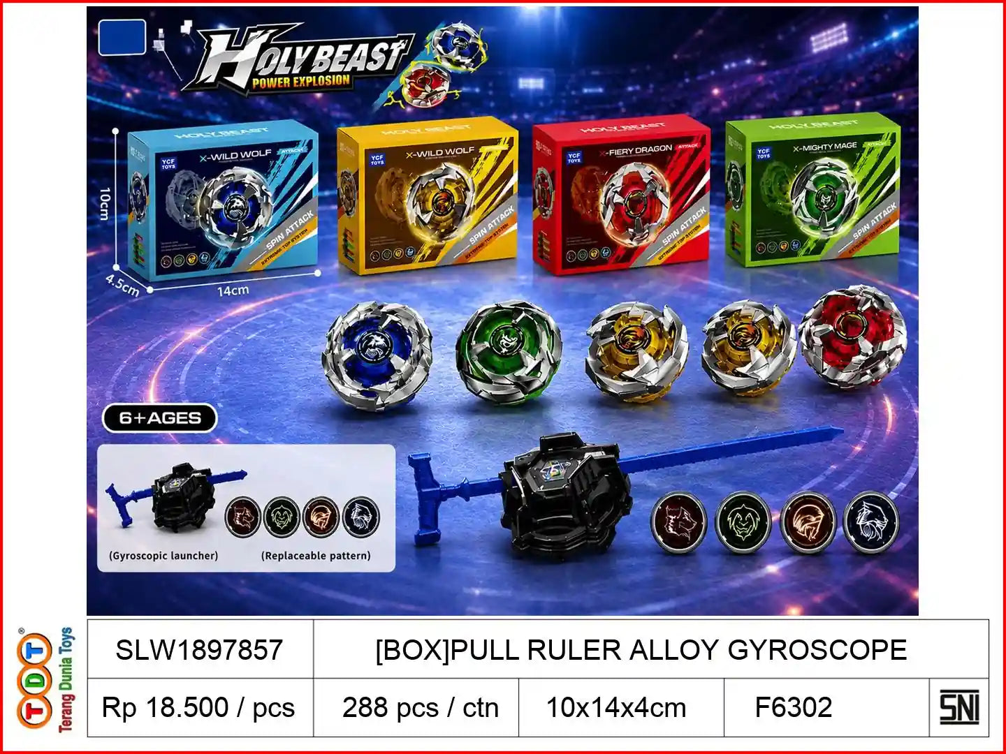 [BOX]PULL RULER ALLOY GYROSCOPE