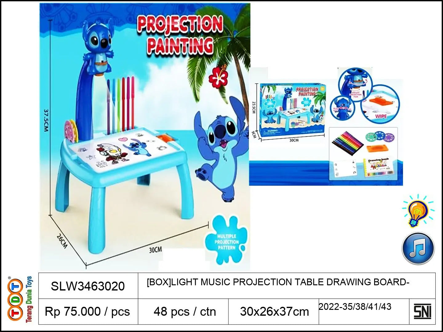 [BOX]LIGHT MUSIC PROJECTION TABLE DRAWING BOARD