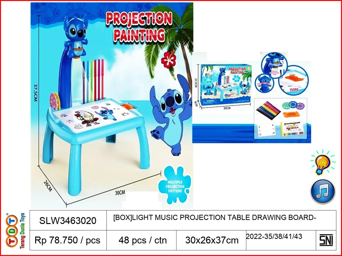 [BOX]LIGHT MUSIC PROJECTION TABLE DRAWING BOARD