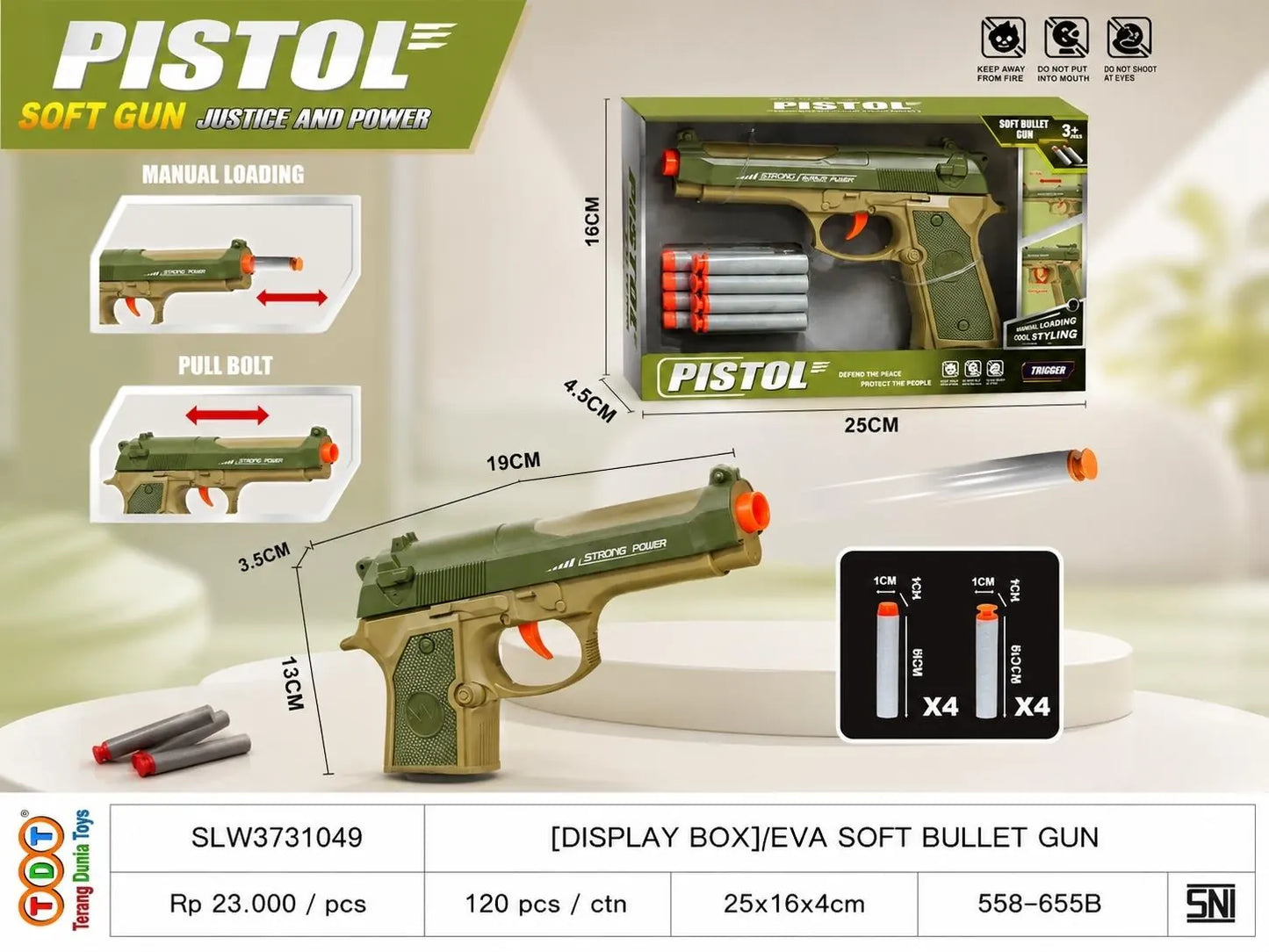 [DISPLAY BOX]EVA SOFT BULLET GUN