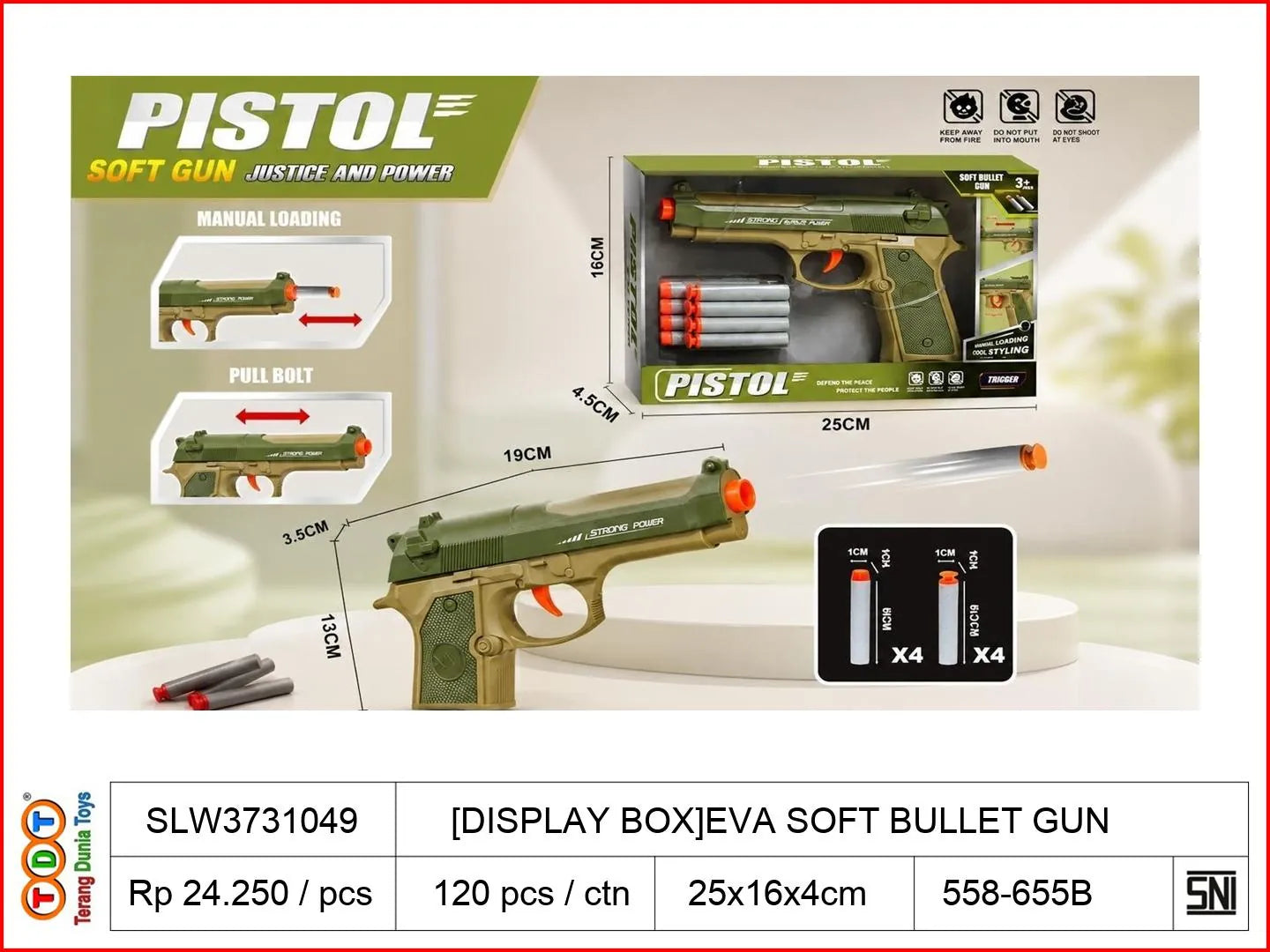 [DISPLAY BOX]EVA SOFT BULLET GUN