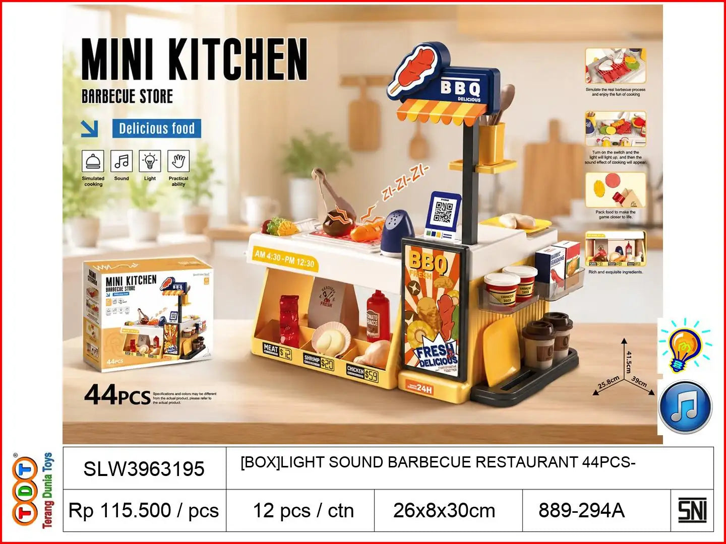 [BOX]LIGHT SOUND BARBECUE RESTAURANT 44PCS