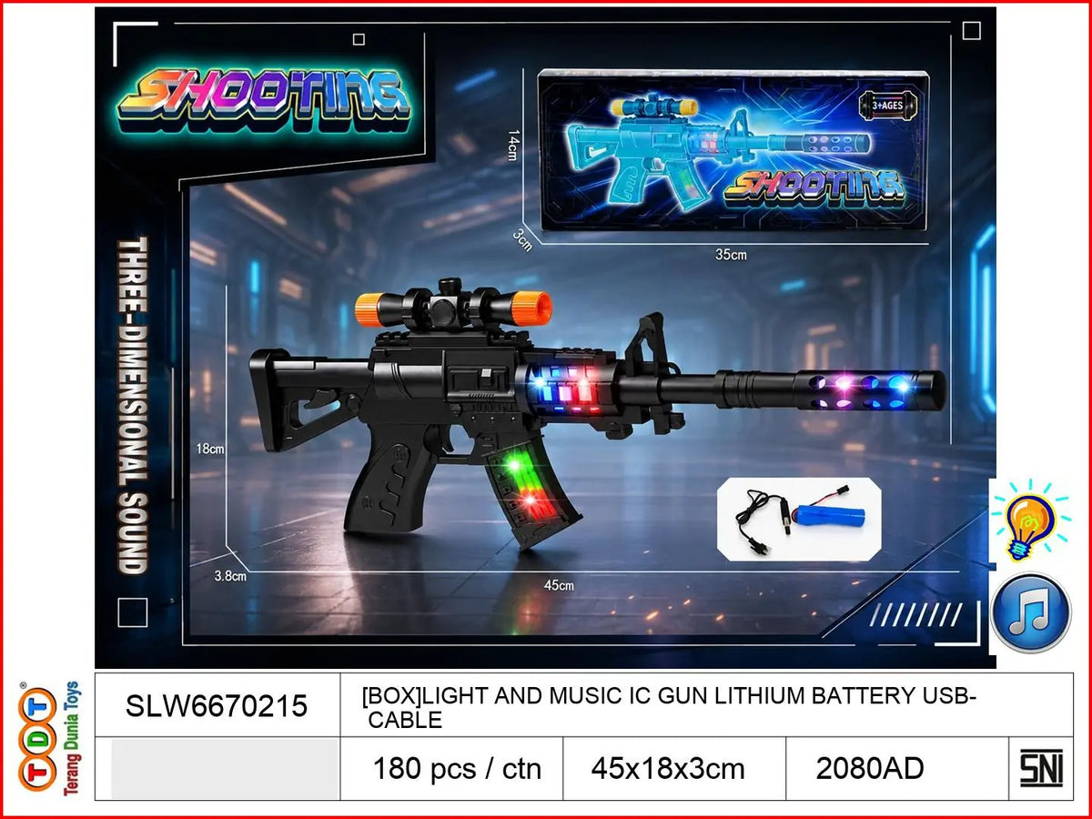 [BOX]LIGHT AND MUSIC IC GUN LITHIUM BATTERY USB CABLE

TAGS : PISTOL MAINAN  TEMBAKAN SENJATA BATERAI BATRE BO MUSIK SUARA BUNYI LAMPU LED NYALA GETAR OTOMATIS ANAK