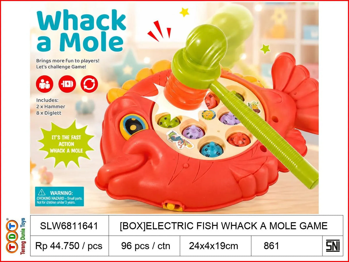 [BOX]ELECTRIC FISH WHACK A MOLE GAME