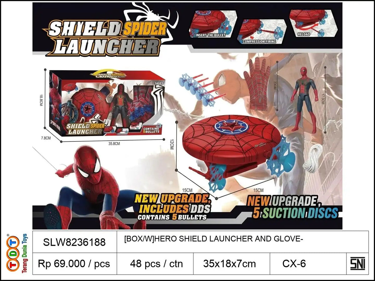 [BOX-W]HERO WITH SHIELD LAUNCHER AND GLOVE