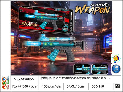 [BOX]LIGHT IC ELECTRIC VIBRATION TELESCOPIC GUN