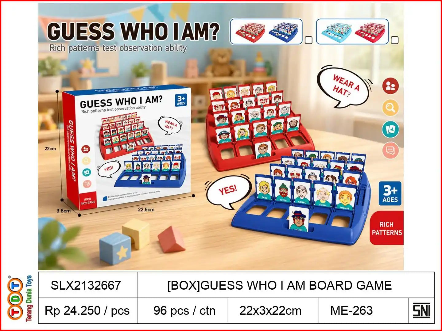 [BOX]GUESS WHO I AM BOARD GAME