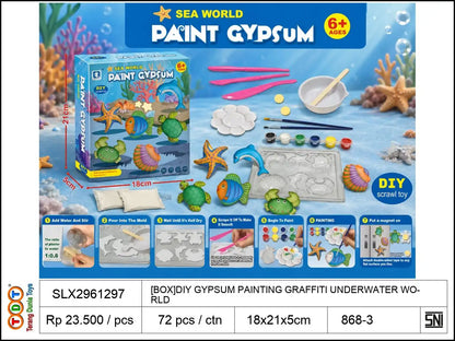 [BOX]DIY GYPSUM PAINTING GRAFFITI UNDERWATER WORLD