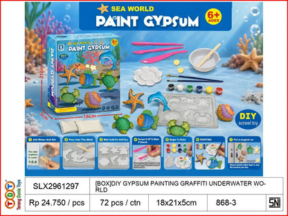 [BOX]DIY GYPSUM PAINTING GRAFFITI UNDERWATER WORLD