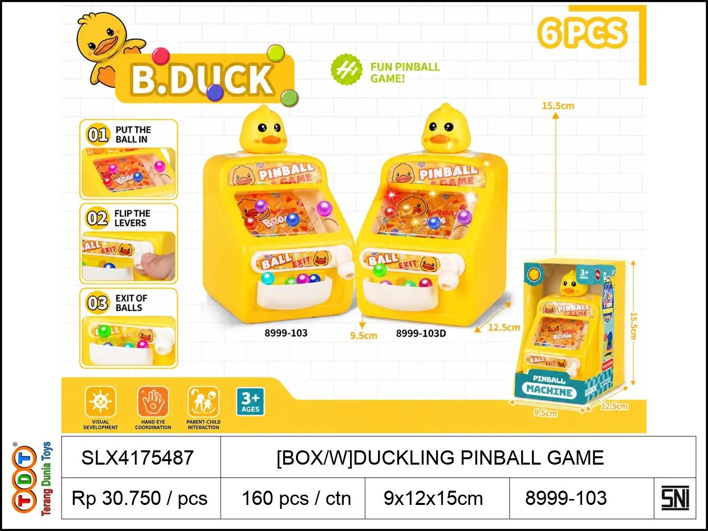 [BOX/W]DUCKLING PINBALL GAME