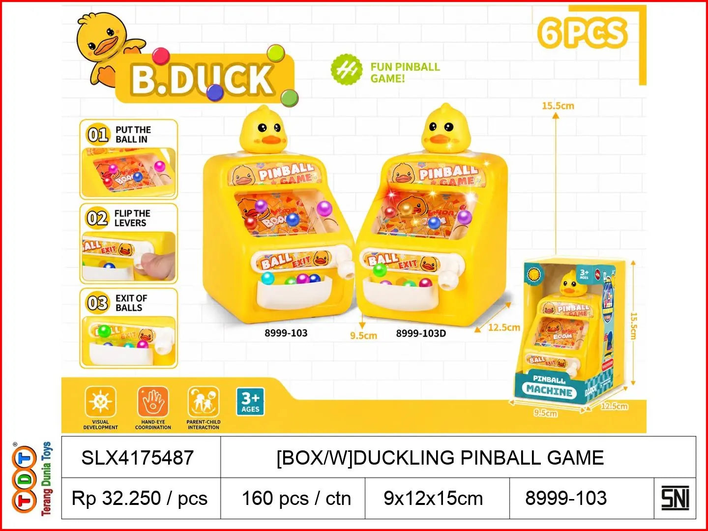[BOX/W]DUCKLING PINBALL GAME