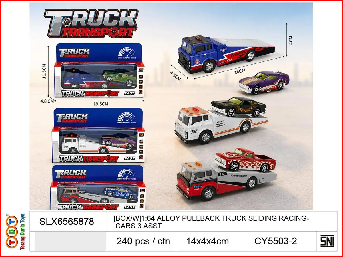 [BOX-W]1:64 ALLOY PULLBACK TRUCK WITH SLIDING RACING CARS 3 ASST.

TAGS : KENDARAAN MAINAN MOBIL MOBILAN DIECAST METAL BESI ALLOY SET ISI BANYAK PAKET KOLEKSI MINIATUR HOTWHEELS HOT WHEELS KONTAINER TRUK GARASI