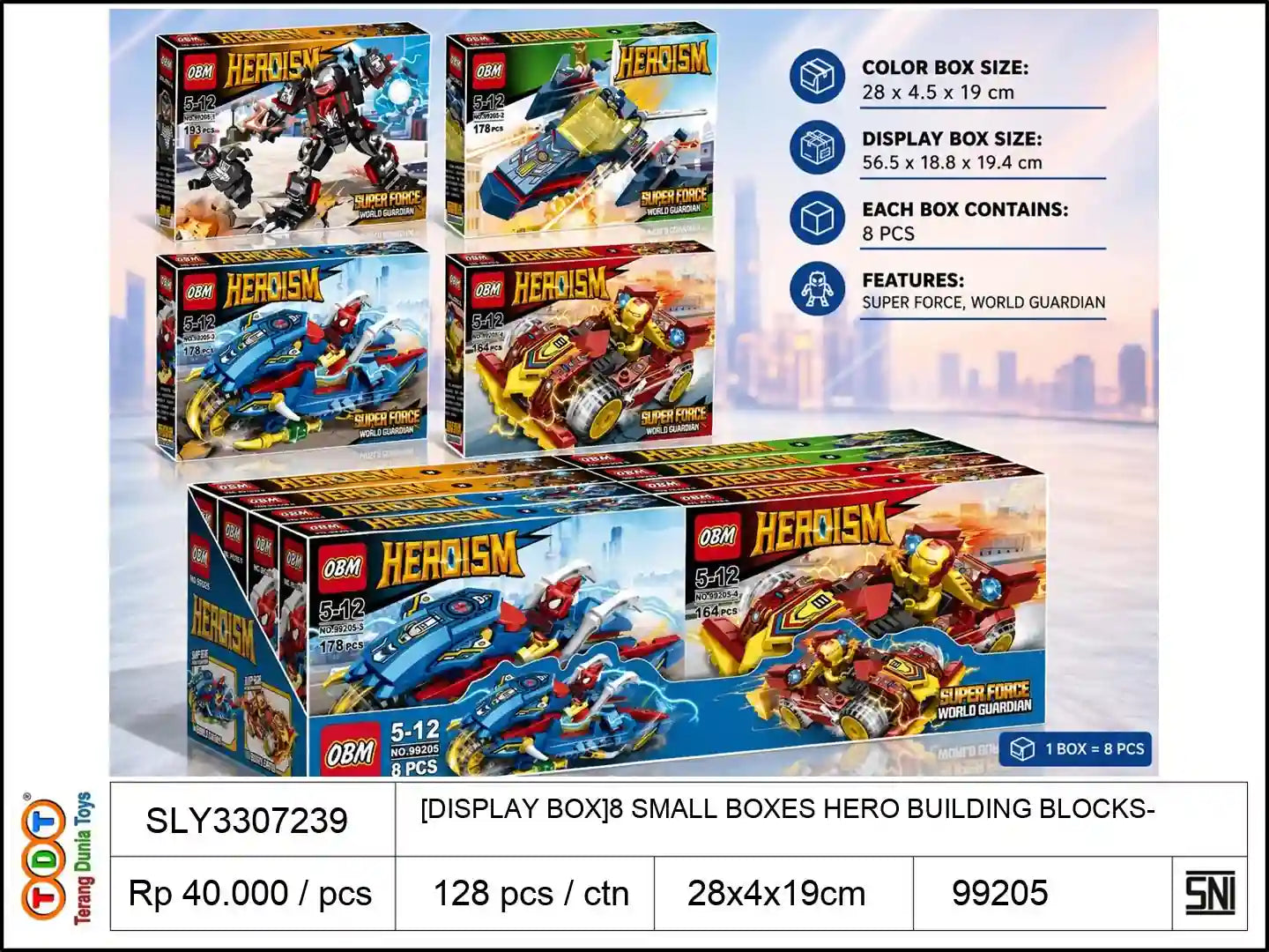 [DISPLAY BOX]8 SMALL BOXES HERO BUILDING BLOCKS