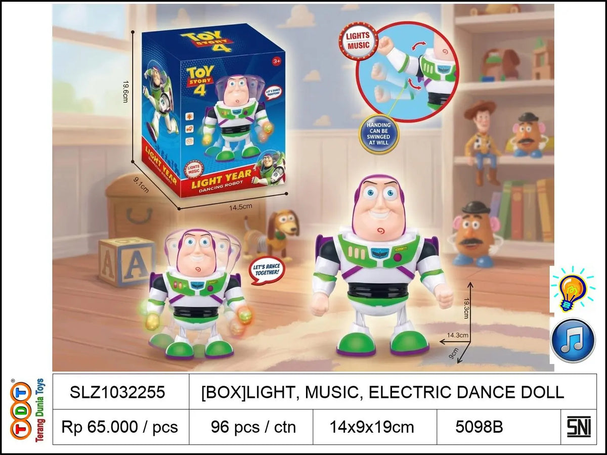 [BOX]LIGHT, MUSIC, ELECTRIC DANCE DOLL