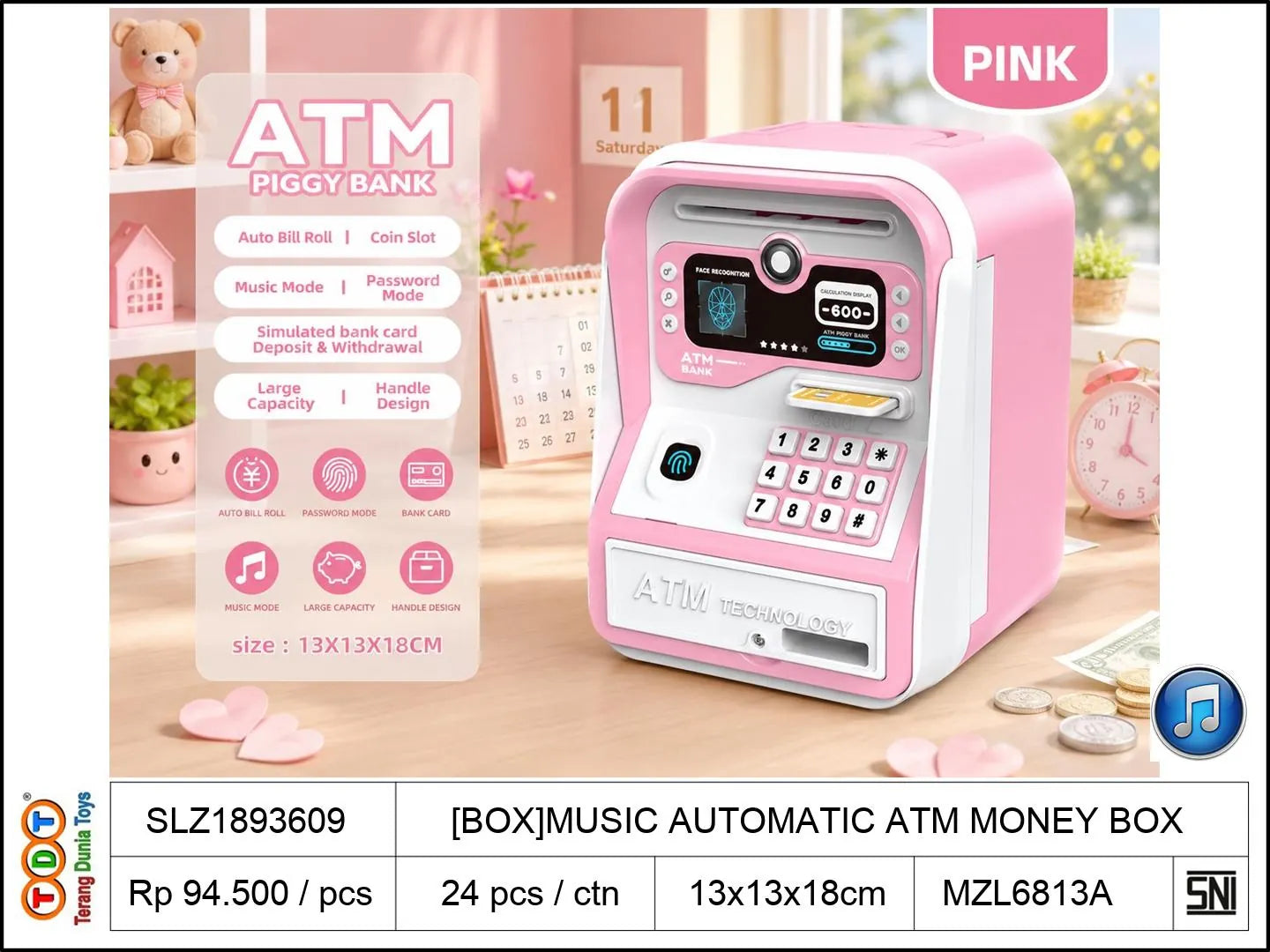 [BOX]MUSIC AUTOMATIC ATM MONEY BOX