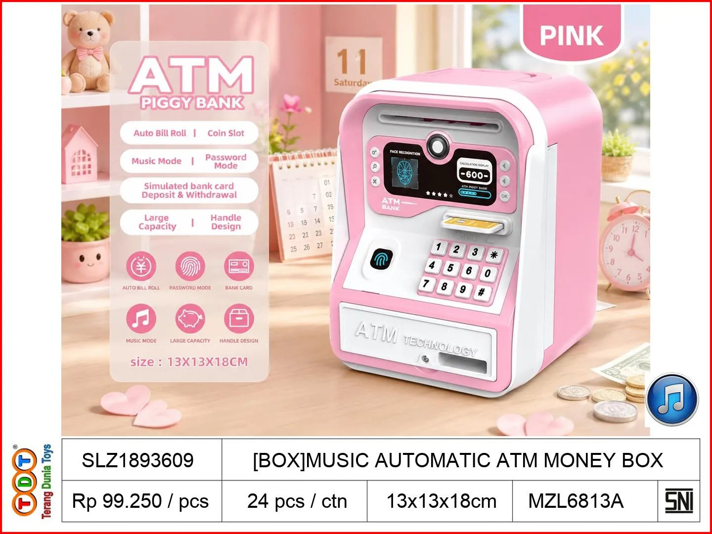[BOX]MUSIC AUTOMATIC ATM MONEY BOX