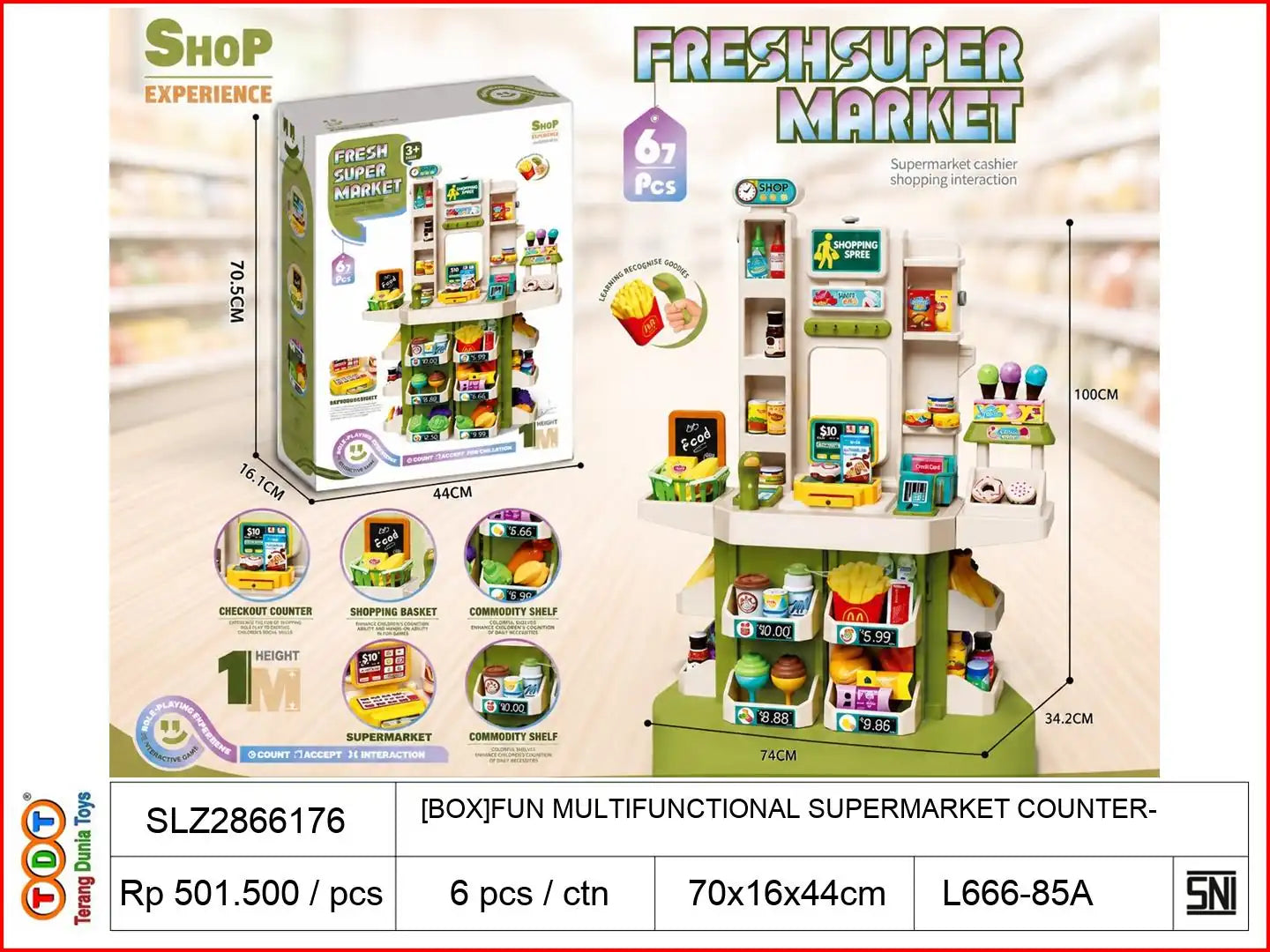 [BOX]FUN MULTIFUNCTIONAL SUPERMARKET COUNTER