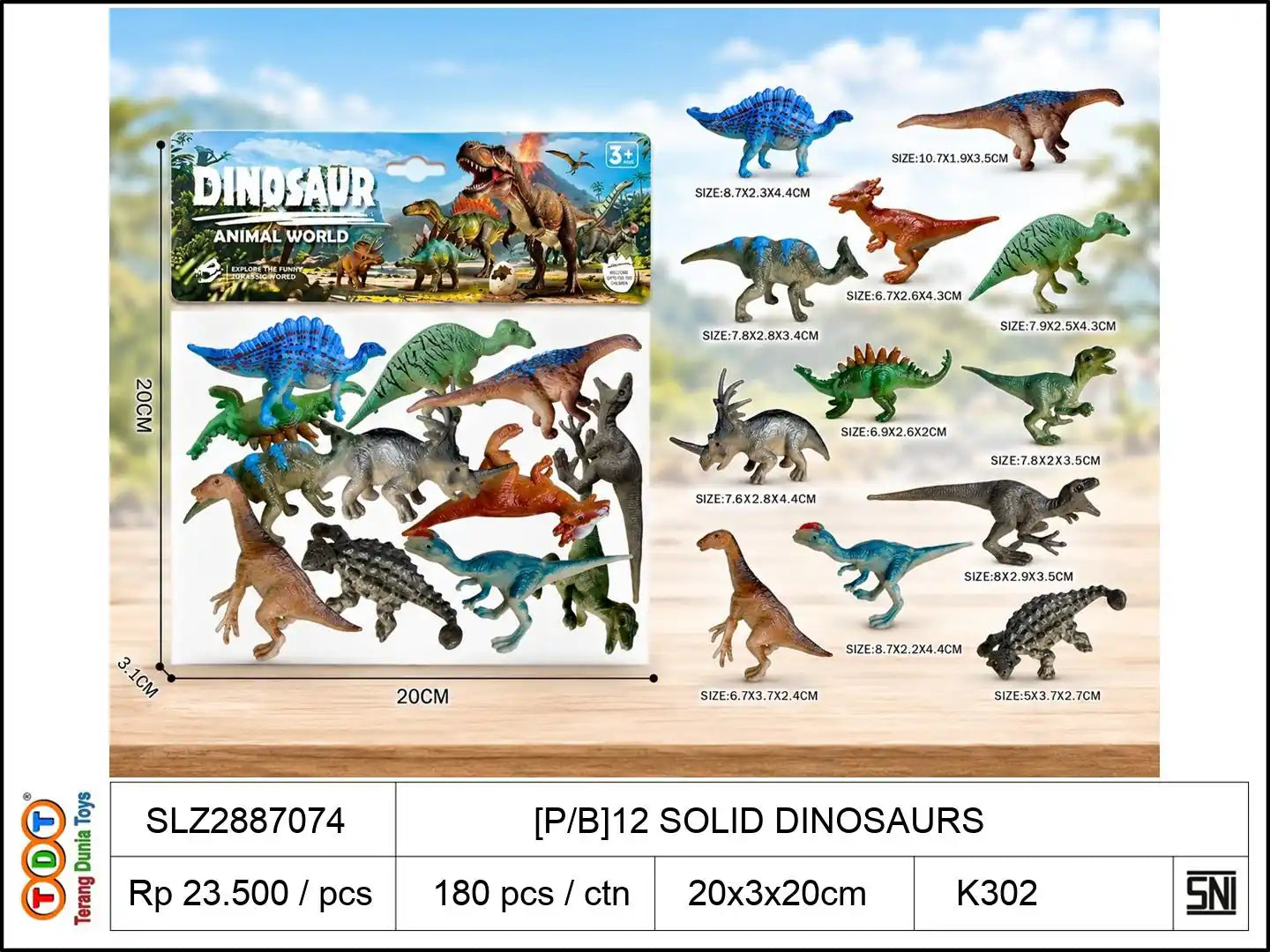 [P/B]12 SOLID DINOSAURS