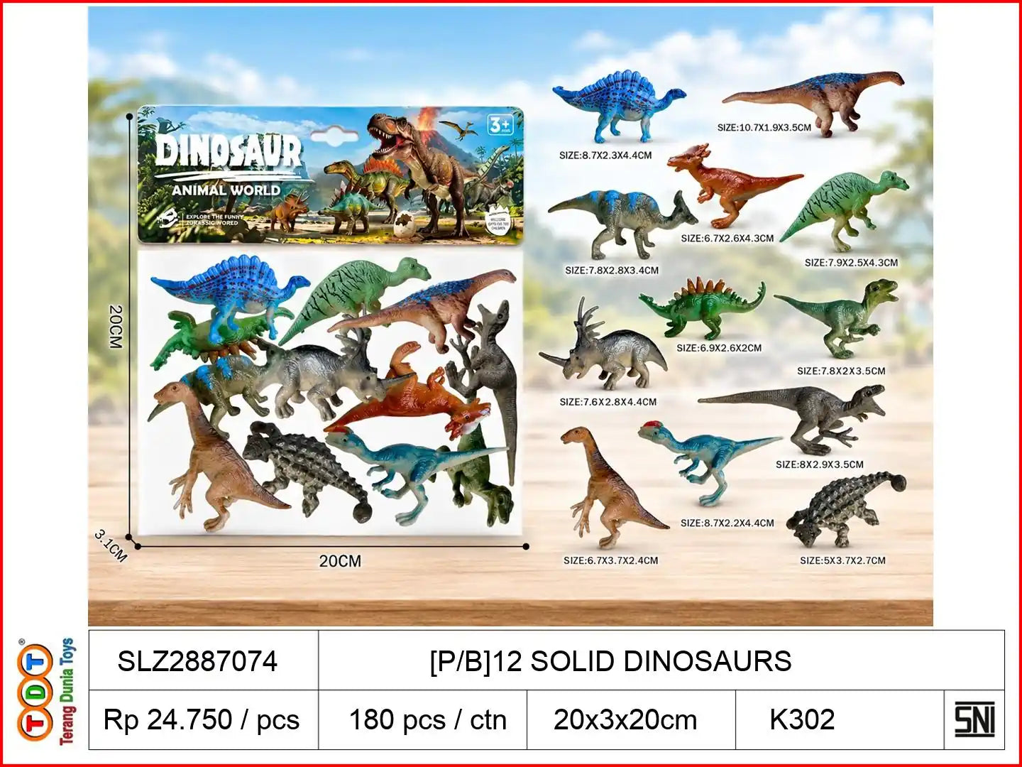 [P/B]12 SOLID DINOSAURS
