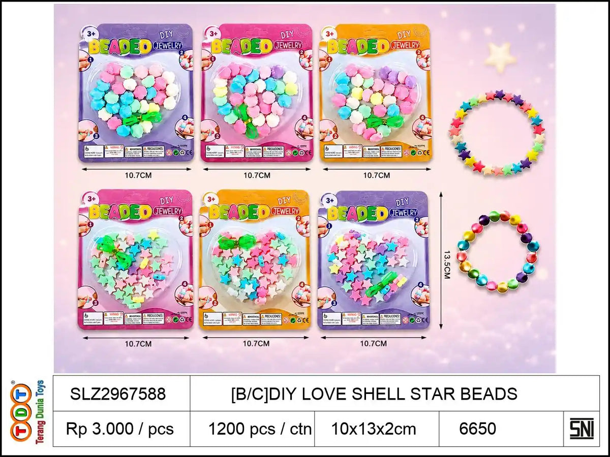 [B-C]DIY LOVE SHELL STAR BEADS