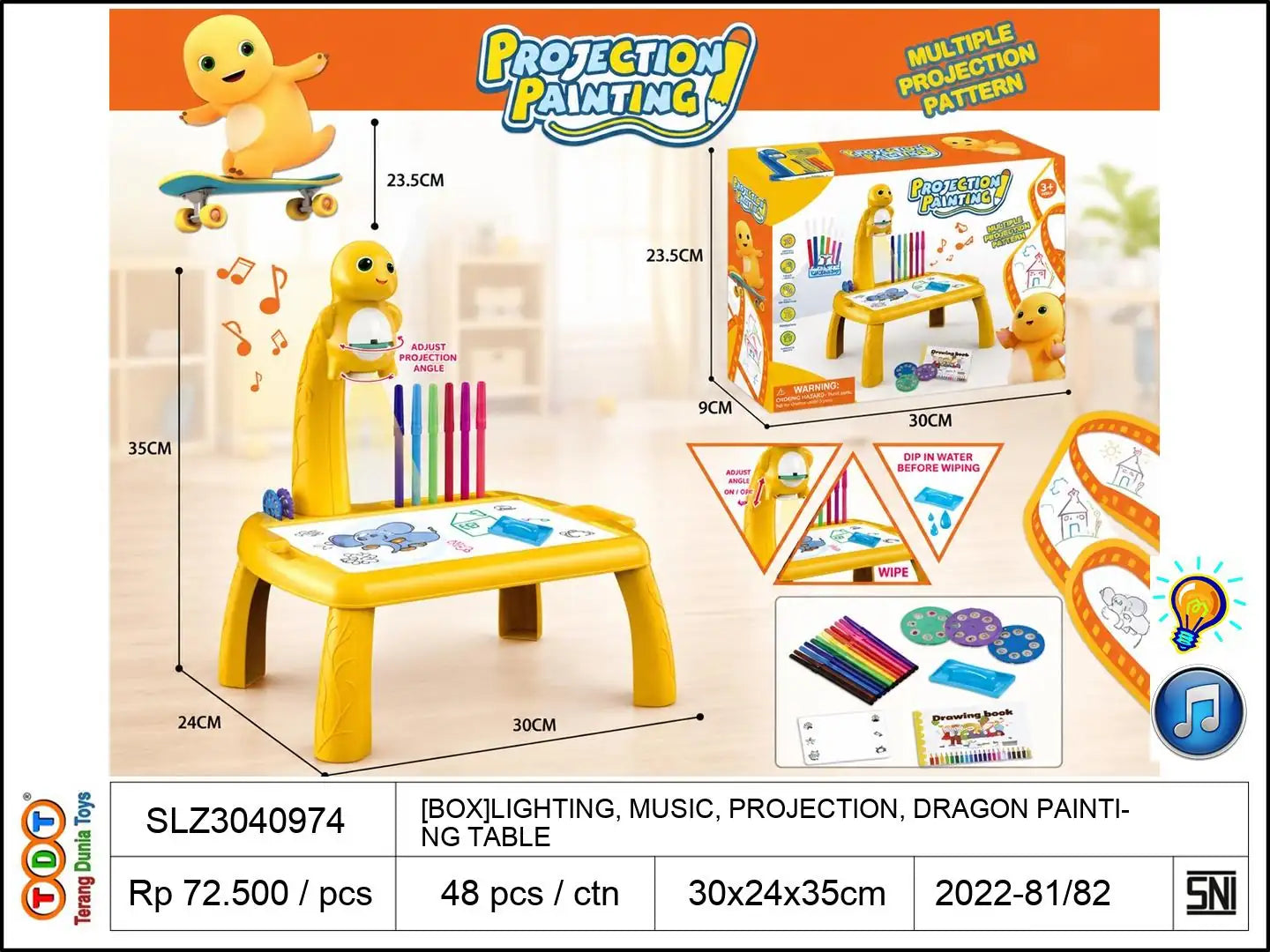 [BOX]LIGHTING, MUSIC, PROJECTION, DRAGON PAINTING TABLE