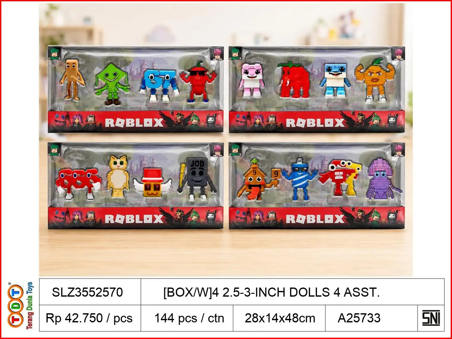[BOX/W]4 2.5-3-INCH DOLLS 4 ASST.