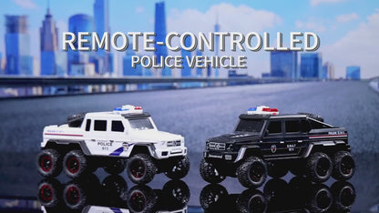 27MHZ SIX WHEEL FOUR CHANNEL LIGHT POLICE CAR 1:18