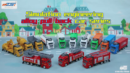 1: 36 ALLOY HUILI FIRE TRUCK THREE-DIMENSIONAL ASSEMBLY EXQUISITE MODEL CHILDREN'S TOY EDUCATIONAL TOY CAR